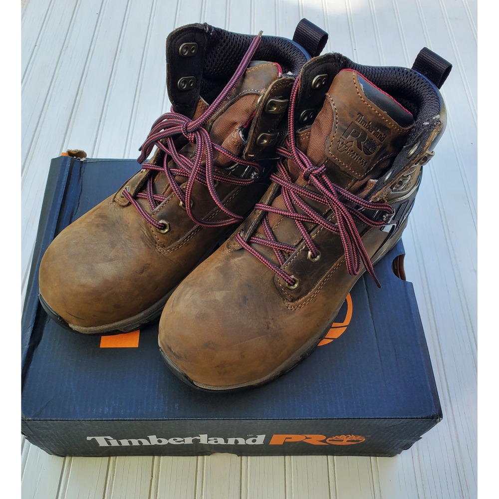Timberland PRO Hypercharge 6" Composite Toe Waterproof Work Boots Brown 1A4115